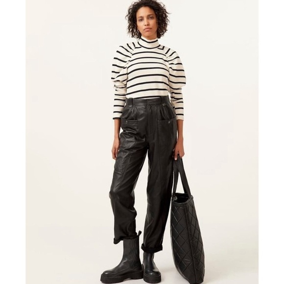 GESTUZ Rifella Striped Turtleneck Sweater - Picture 8 of 14